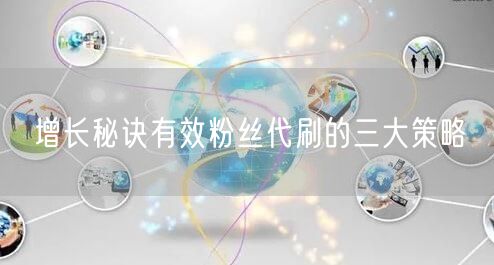 增长秘诀有效粉丝代刷的三大策略
