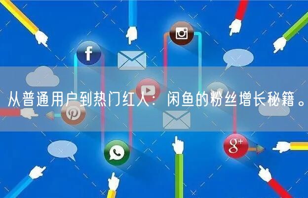 从普通用户到热门红人：闲鱼的粉丝增长秘籍。