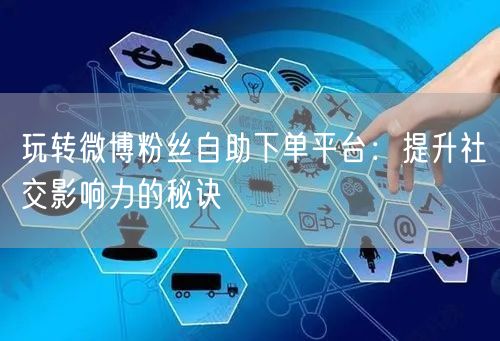 玩转微博粉丝自助下单平台:提升社交影响力的秘诀