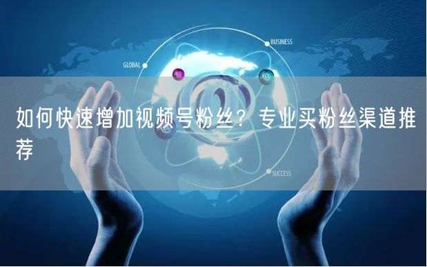如何快速增加视频号粉丝?专业买粉丝渠道推荐