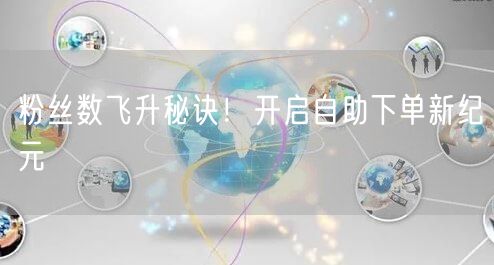 粉丝数飞升秘诀！开启自助下单新纪元