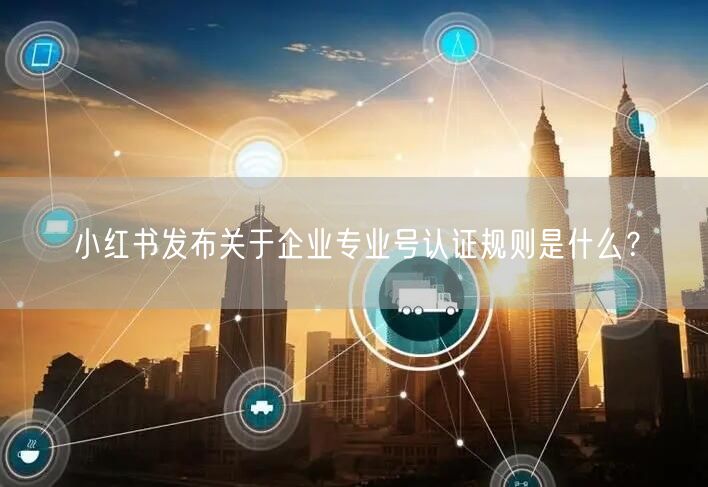 小红书发布关于企业专业号认证规则是什么?
