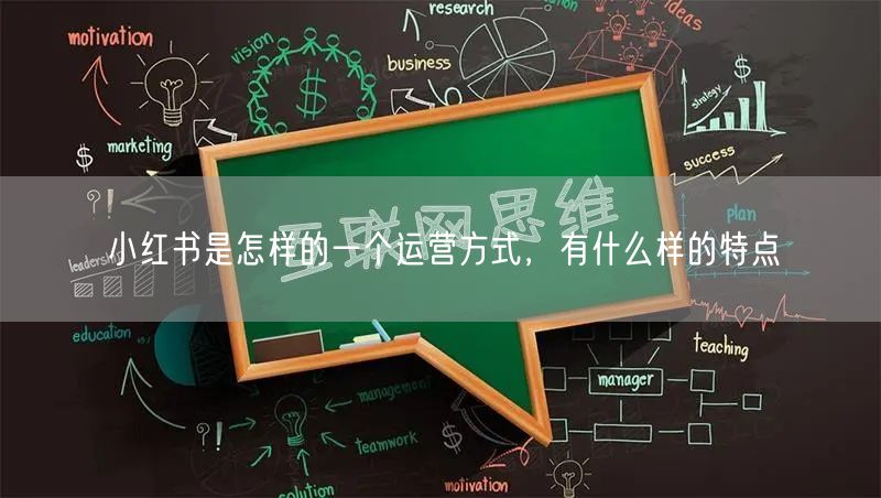 小红书是怎样的一个运营方式,有什么样的特点